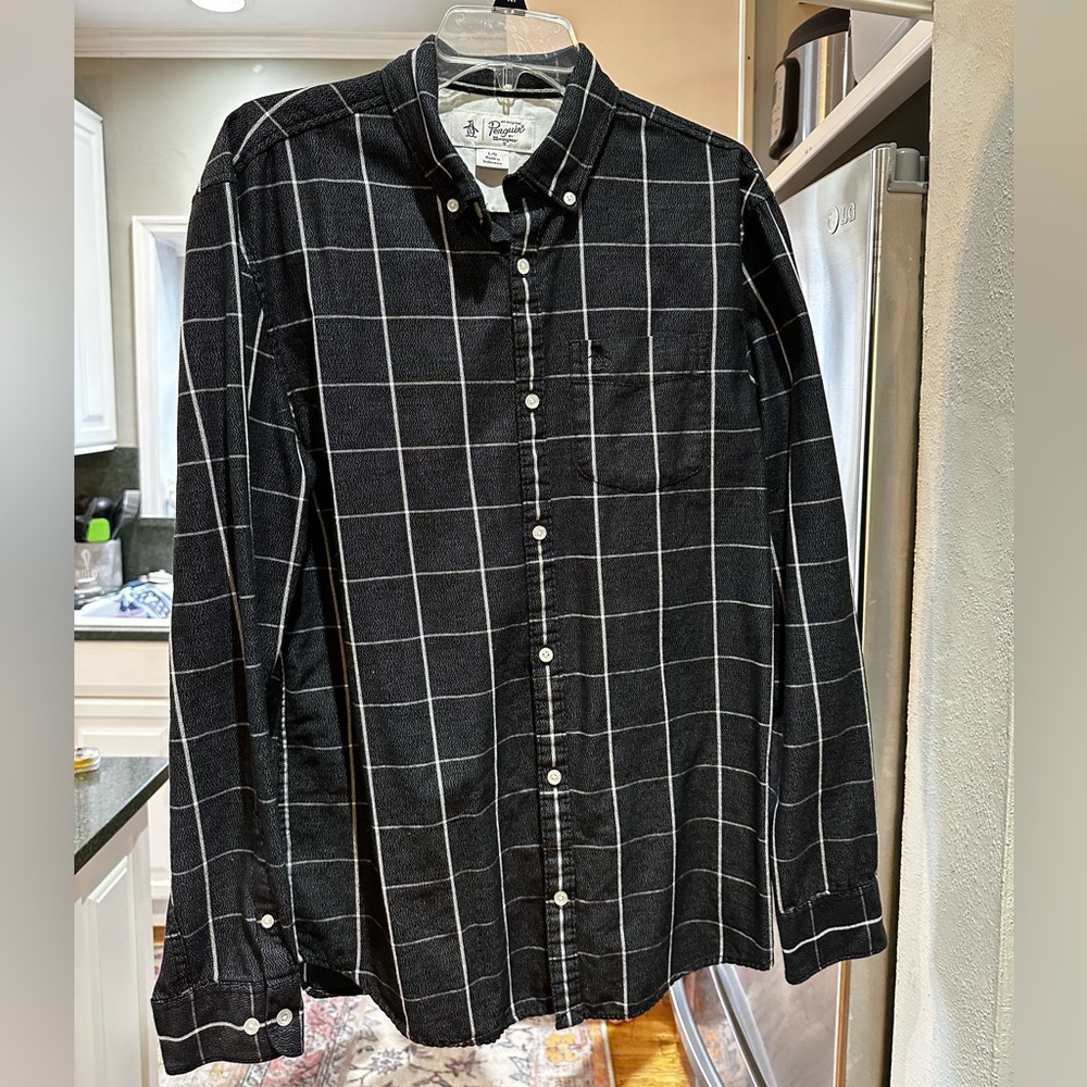 Like New Original Penguin Size L Cotton Button-Down Shirt